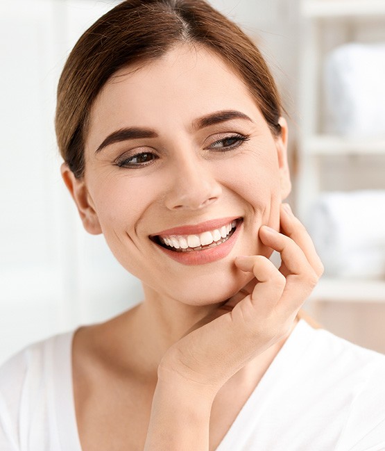 Patient in Chicago smiling after teeth whitening