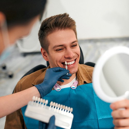 Patient in Chicago smiling after teeth whitening